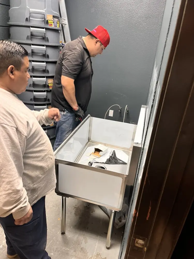 Commercial plumbing and sink installation in Olivehurst